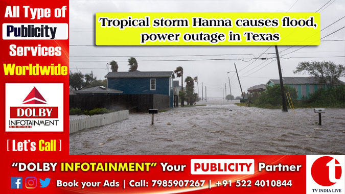 Tropical storm Hanna causes flood, power outage in Texas