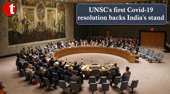 UNSC's first Covid-19 resolution backs India's stand