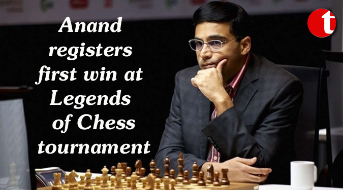 Anand registers first win at Legends of Chess tournament