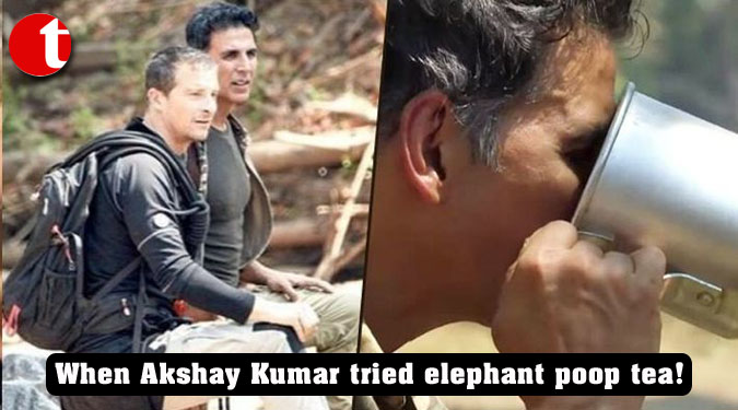 When Akshay Kumar tried elephant poop tea!