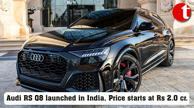 Audi RS Q8 launched in India, Price starts at Rs 2.0 cr.