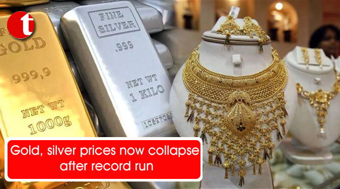 Gold, silver prices now collapse after record run
