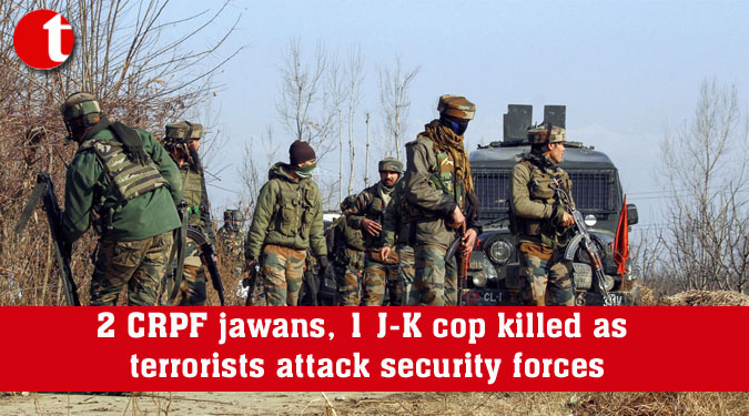 2 CRPF jawans, 1 J-K cop killed as terrorists attack security forces