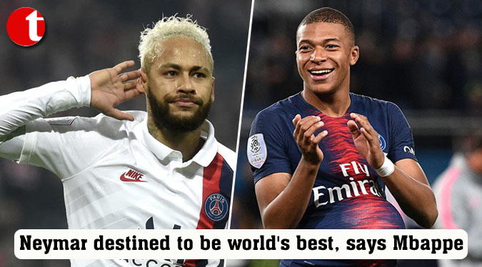 Neymar destined to be world's best, says Mbappe