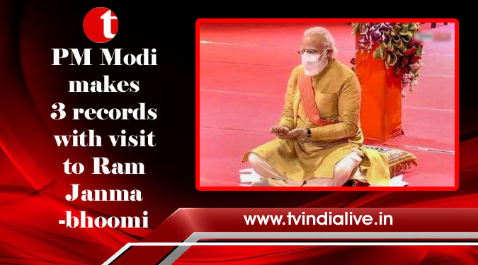 PM Modi makes 3 records with visit to Ram Janmabhoomi
