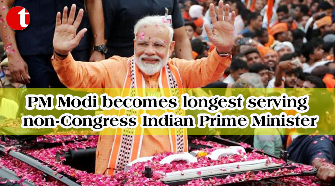 PM Modi becomes longest serving non-Congress Indian Prime Minister