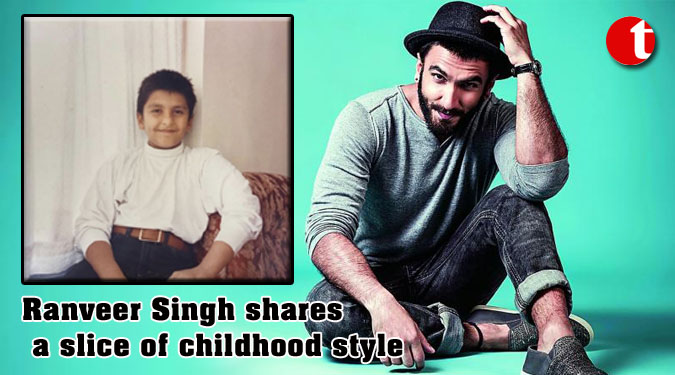 Ranveer Singh shares a slice of childhood style