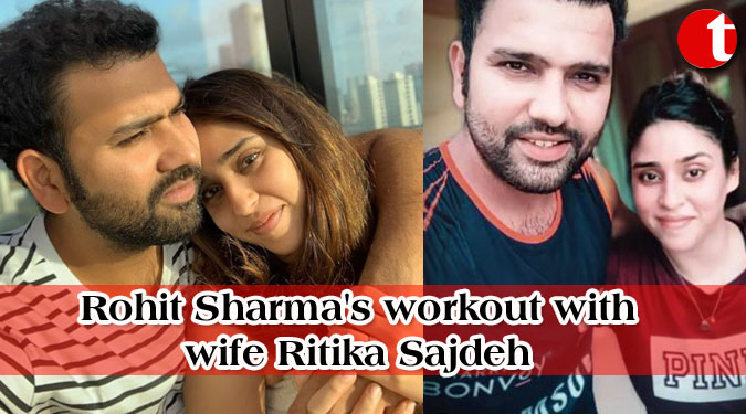 Rohit Sharma's workout with wife Ritika Sajdeh