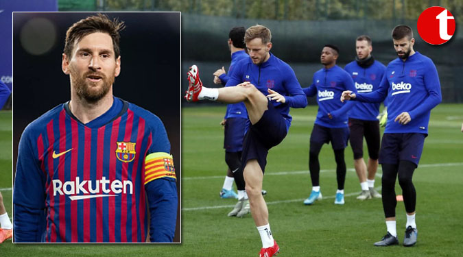 No Lionel Messi as FC Barcelona return to training