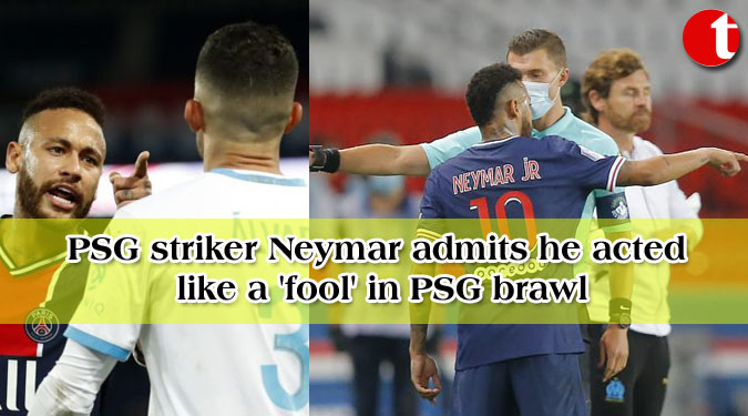 PSG striker Neymar admits he acted like a 'fool' in PSG brawl