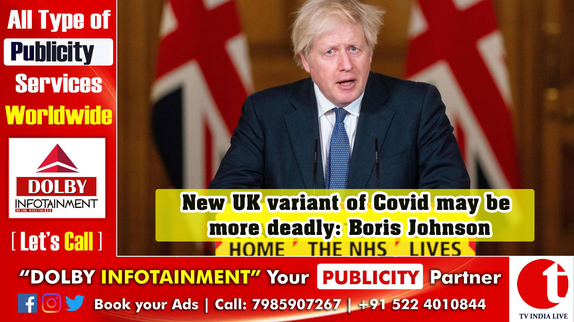 New UK variant of Covid may be more deadly: Boris Johnson