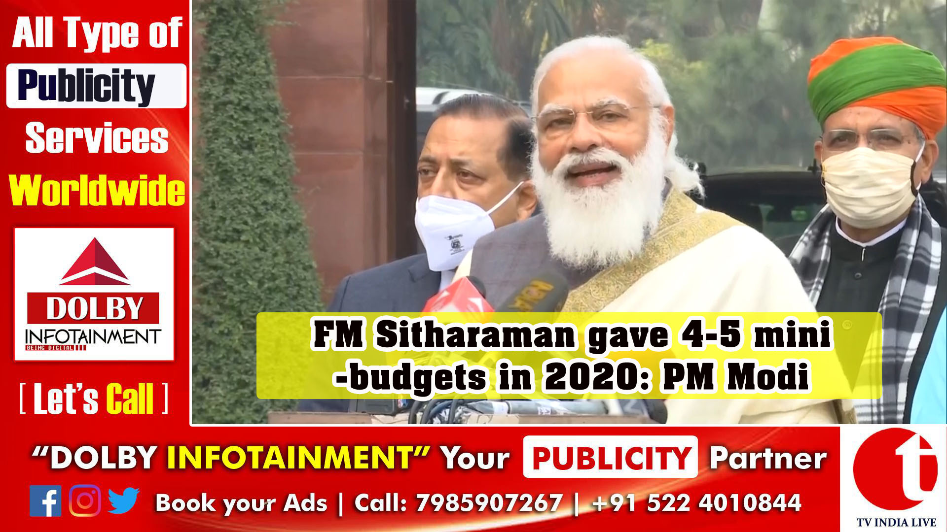 FM Sitharaman gave 4-5 mini-budgets in 2020: PM Modi