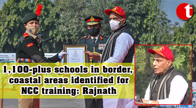 1,100-plus schools in border, coastal areas identified for NCC training: Rajnath