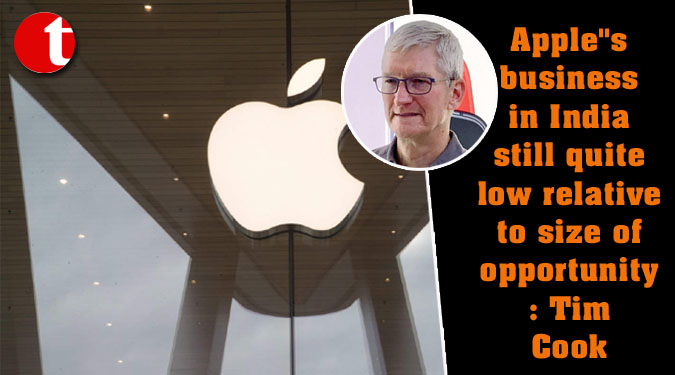 Apple''s business in India still quite low relative to size of opportunity: Tim Cook