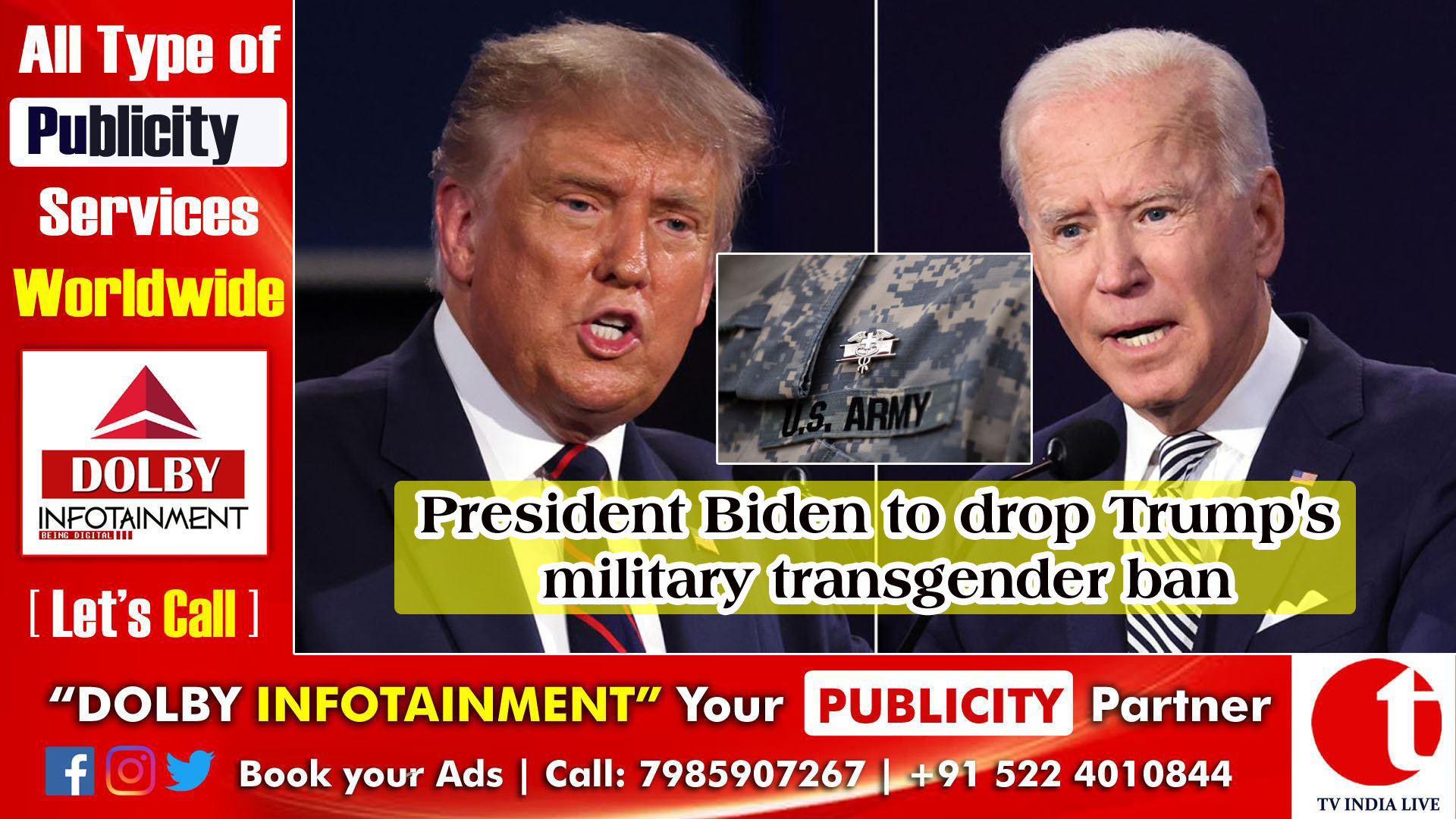 President Biden to drop Trump's military transgender ban