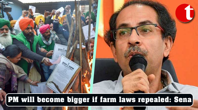 PM will become bigger if farm laws repealed: Sena