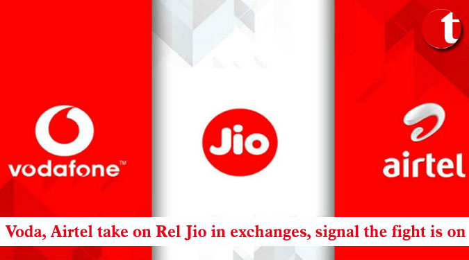Voda, Airtel take on Rel Jio in exchanges, signal the fight is on
