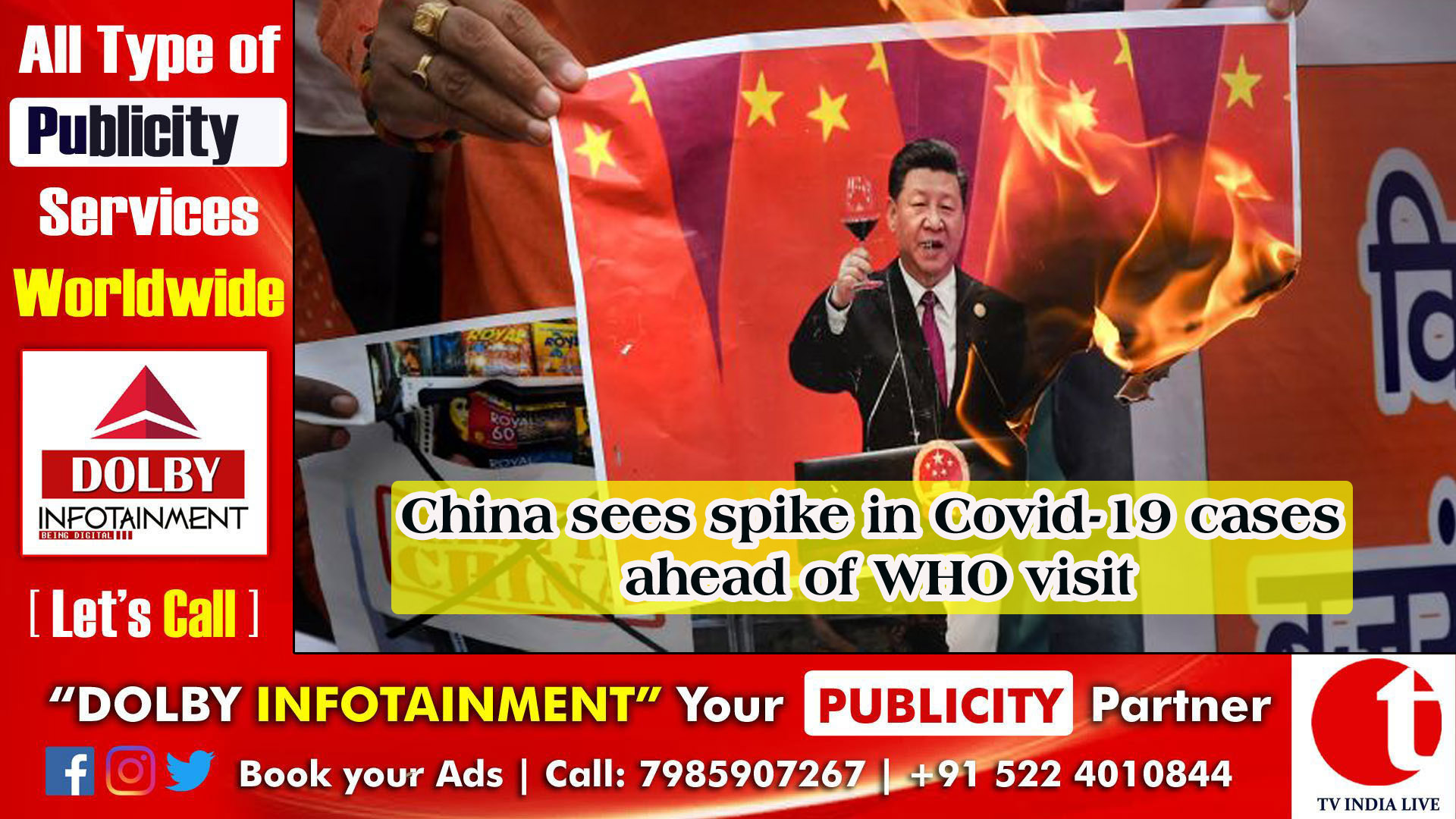 China sees spike in Covid-19 cases ahead of WHO visit