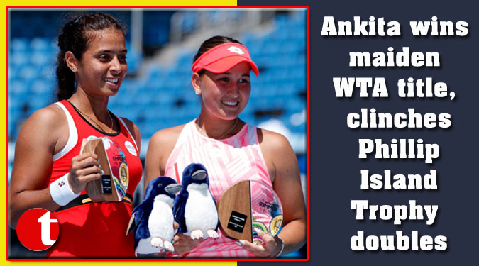 Ankita wins maiden WTA title, clinches Phillip Island Trophy doubles
