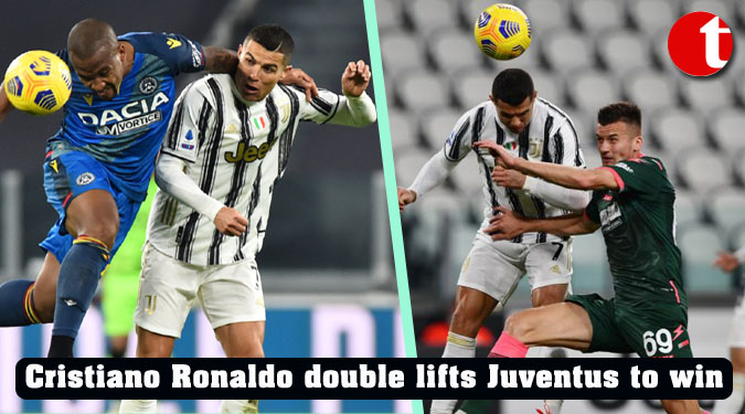 Cristiano Ronaldo double lifts Juventus to win