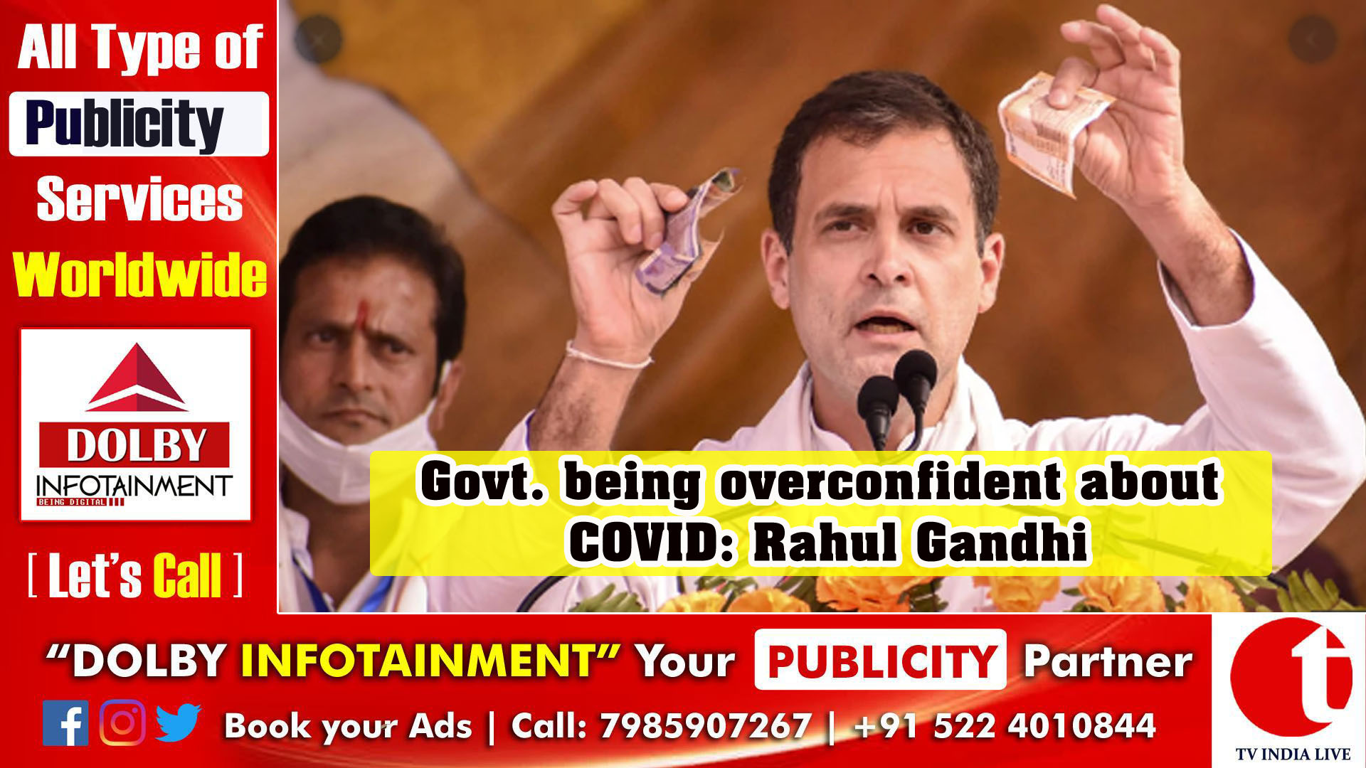 Govt. being overconfident about COVID: Rahul Gandhi