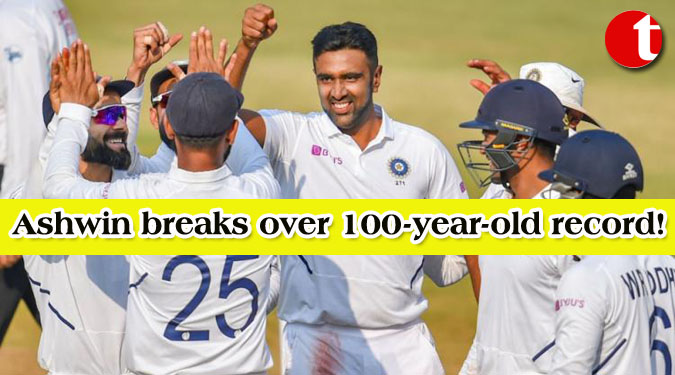 Ashwin breaks over 100-year-old record!