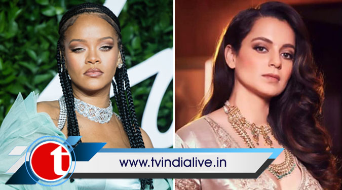 Rihanna tweets on farmers stir; Kangana calls her fool