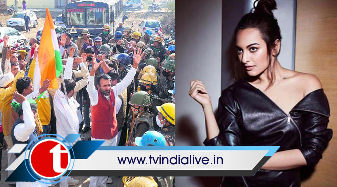 Farmers' protest: Sonakshi Sinha recites a 'tribute to the hands that feed us'