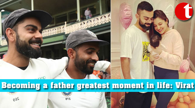 Becoming a father greatest moment in life: Kohli