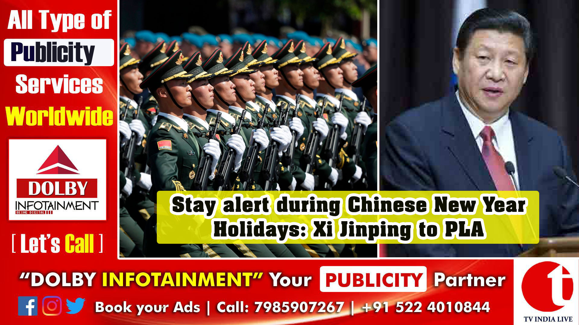 Stay alert during Chinese New Year Holidays: Xi Jinping to PLA