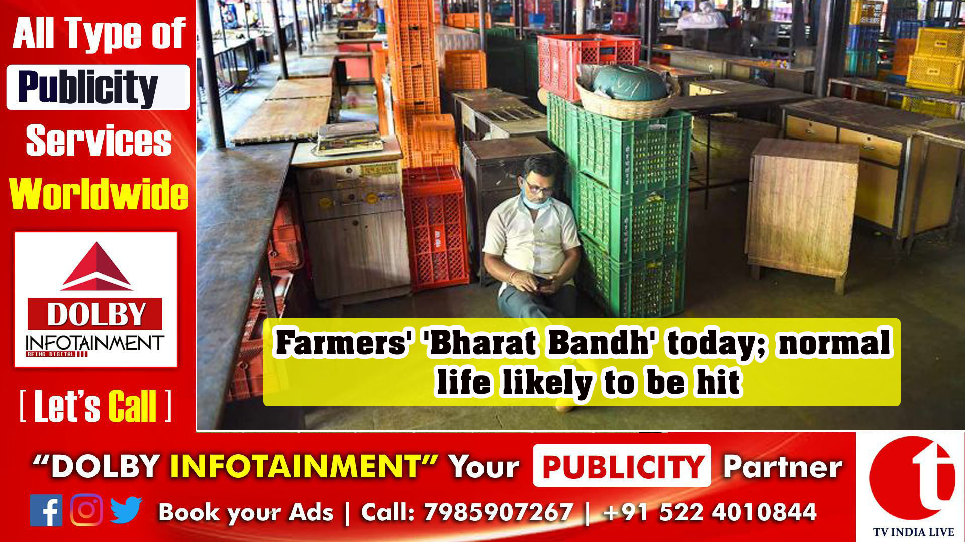 Farmers' 'Bharat Bandh' today; normal life likely to be hit