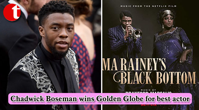 Chadwick Boseman wins Golden Globe for best actor