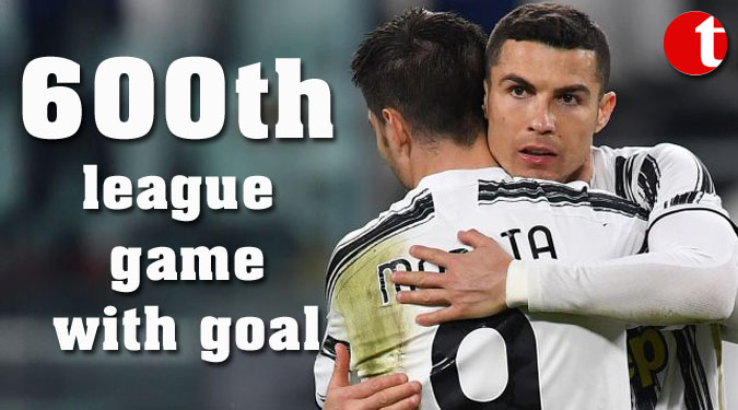 Cristiano Ronaldo marks 600th league game with goal