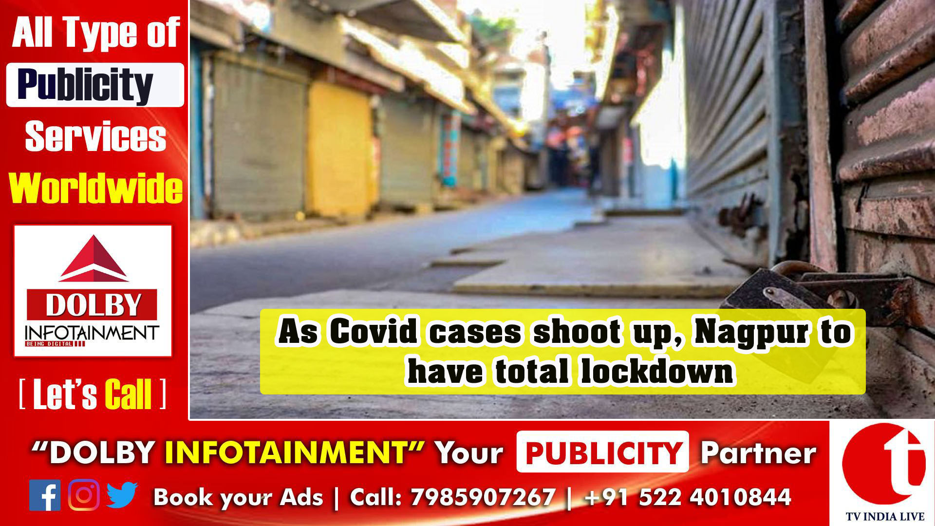 As Covid cases shoot up, Nagpur to have total lockdown