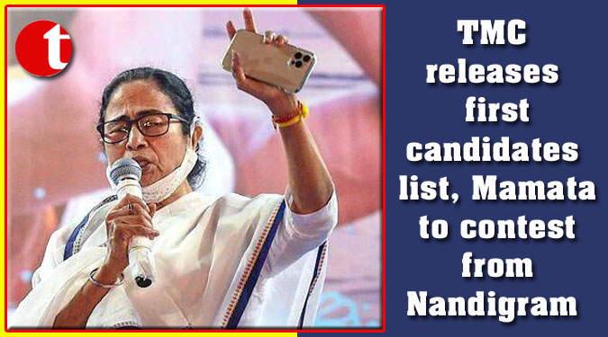 TMC releases first candidates list, Mamata to contest from Nandigram