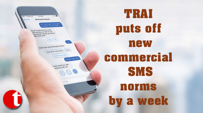 TRAI puts off new commercial SMS norms by a week
