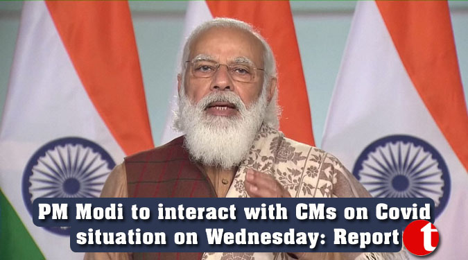 PM Modi to interact with CMs on Covid situation on Wednesday: Report