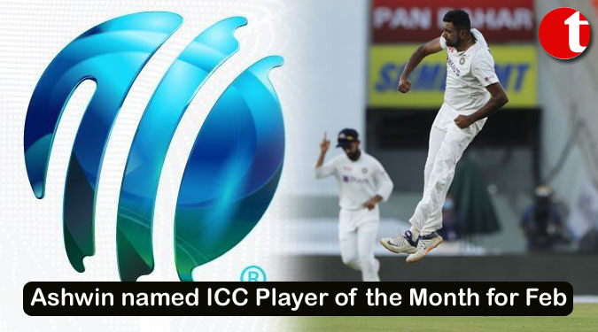 Ashwin named ICC Player of the Month for February
