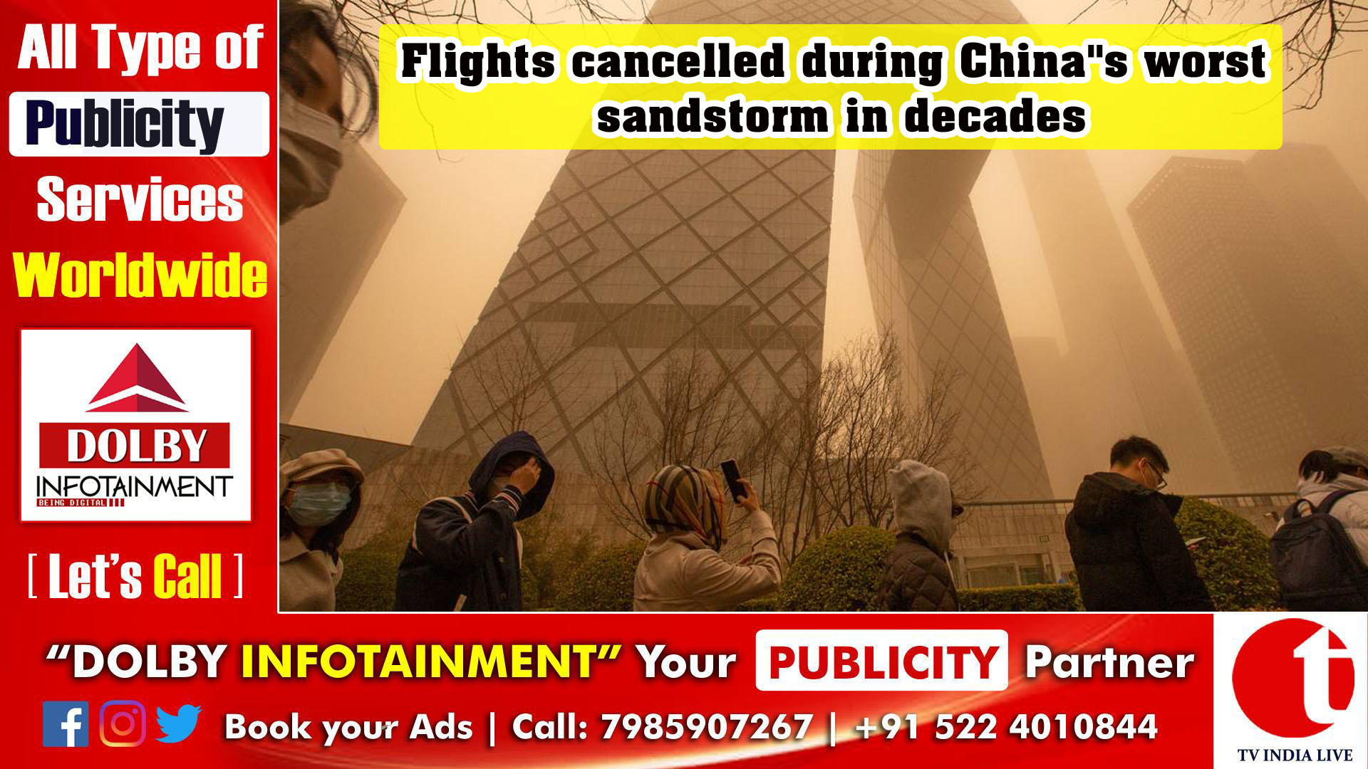 Flights cancelled during China''s worst sandstorm in decades