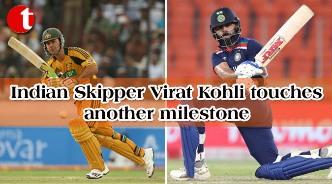 Indian Skipper Virat Kohli touches another milestone