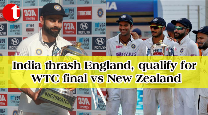 India thrash England, qualify for WTC final vs New Zealand
