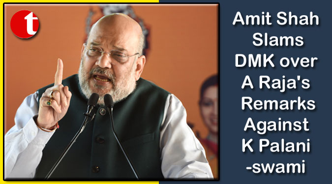 Amit Shah Slams DMK over A Raja's Remarks Against K Palaniswami