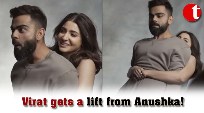 Virat gets a lift from Anushka!