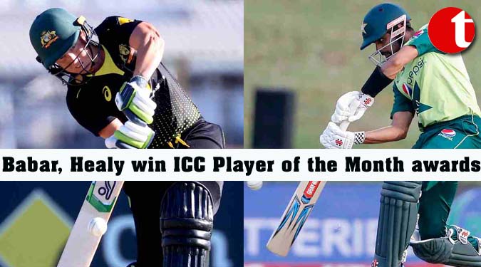 Babar, Healy win ICC Player of the Month awards