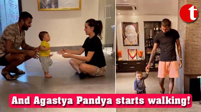 And Agastya Pandya starts walking!