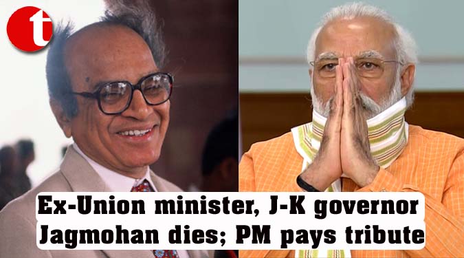 Ex-Union minister, J-K governor Jagmohan dies; PM pays tribute