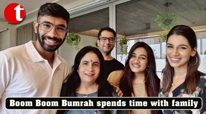 Boom Boom Bumrah spends time with family