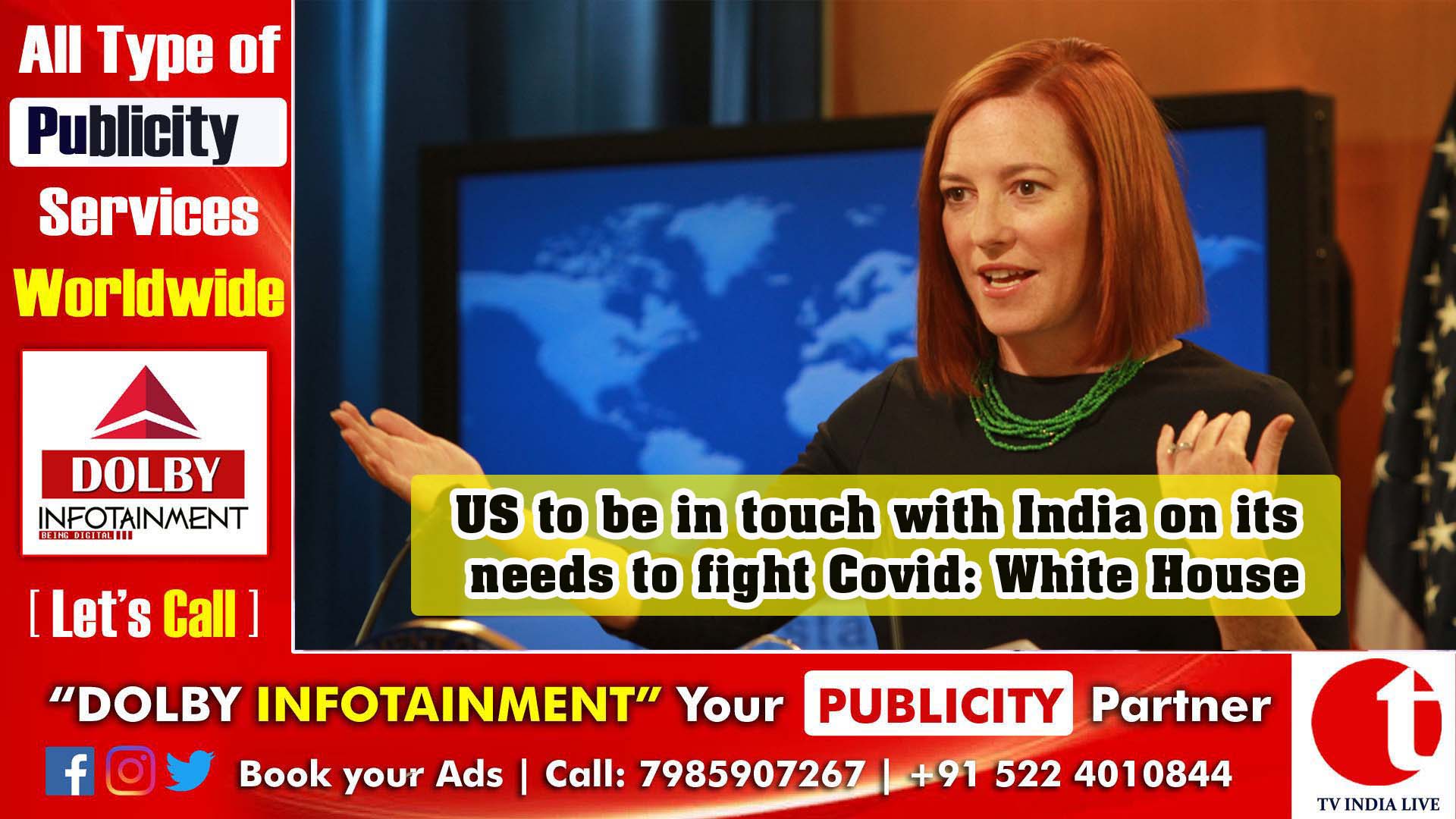 US to be in touch with India on its needs to fight Covid: White House