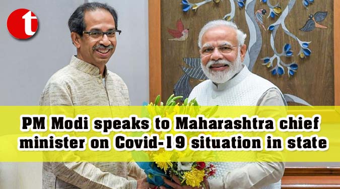 PM Modi speaks to Maharashtra chief minister on Covid-19 situation in state