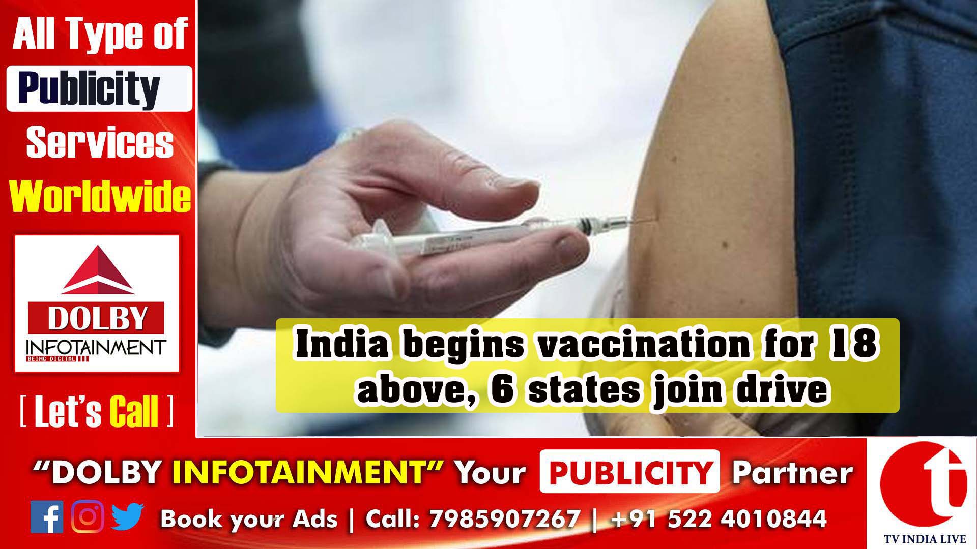 India begins vaccination for 18 above, 6 states join drive